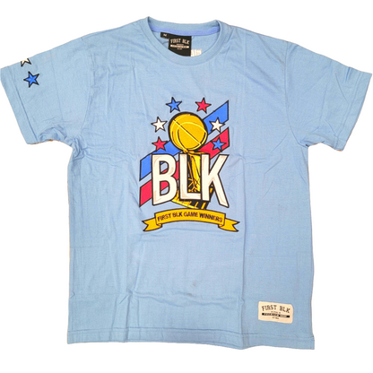 FIRST BLK CHAMPS T-SHIRT ( BLUE )