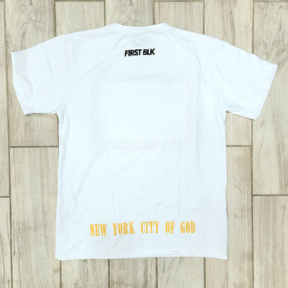 NEW YORK CITY OF GOD T-SHIRT ( WHITE )