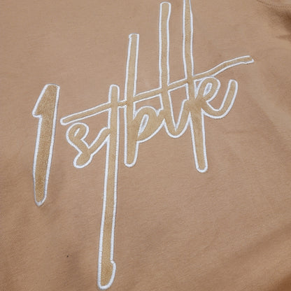 1ST BLK SIGNATURE CREW NECK ( BIEGE )