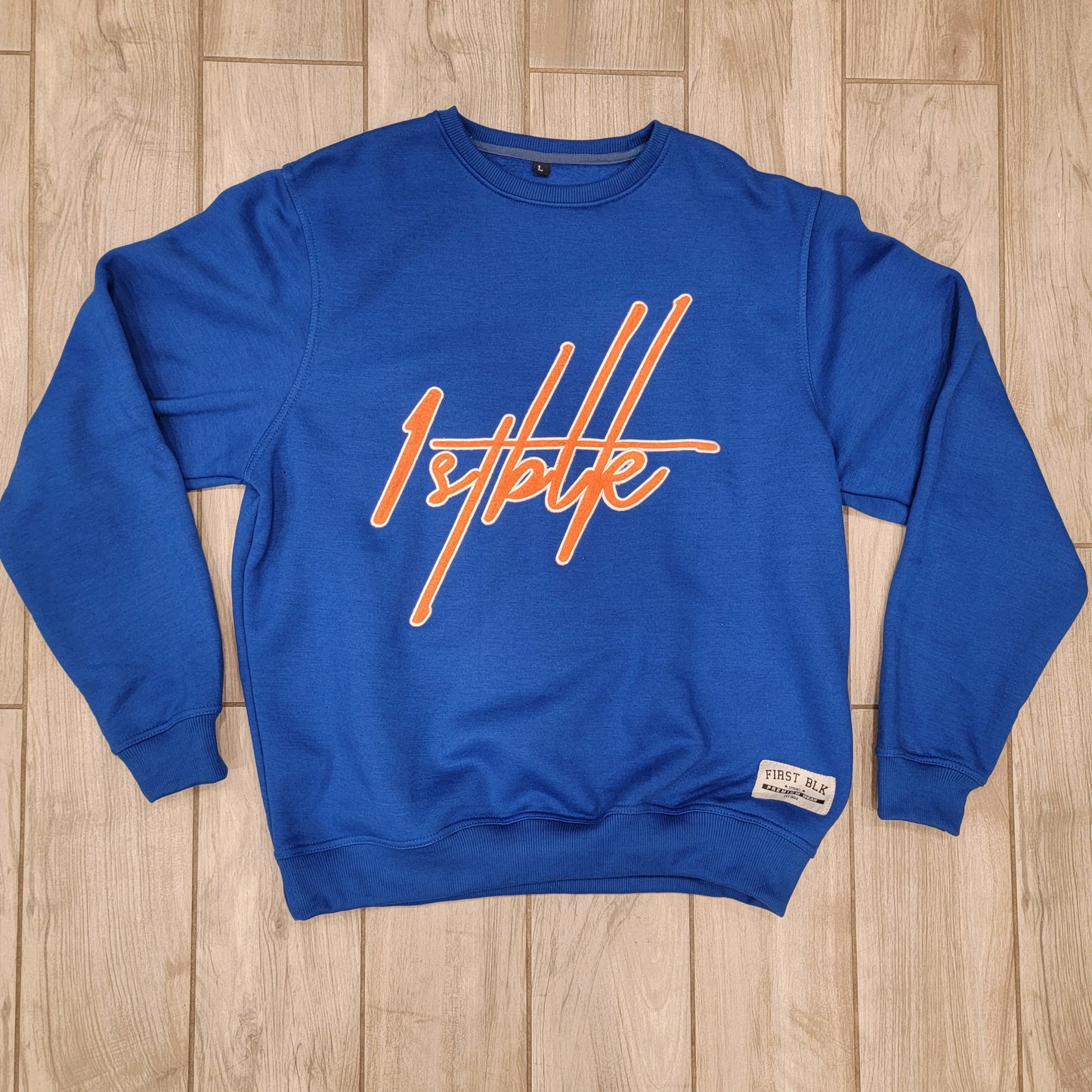 1ST BLK SIGNATURE CREW NECK ( BLUE )