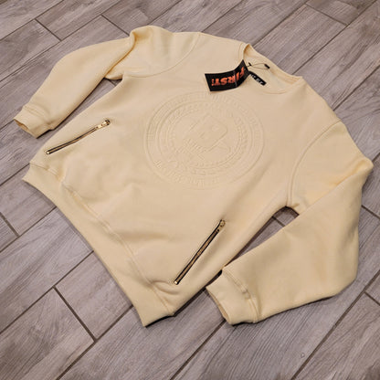 C.R E.A.M CREW NECK SWEATER (TRUE TO SIZE )